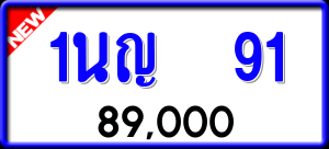 ทะเบียนรถ 1นญ 91 ผลรวม 20