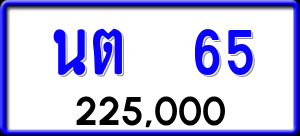 ทะเบียนรถ นต 65 ผลรวม 19