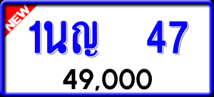ทะเบียนรถ 1นญ 47 ผลรวม 0