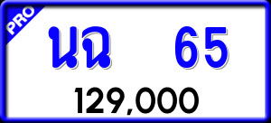 ทะเบียนรถ นฉ 65 ผลรวม 0